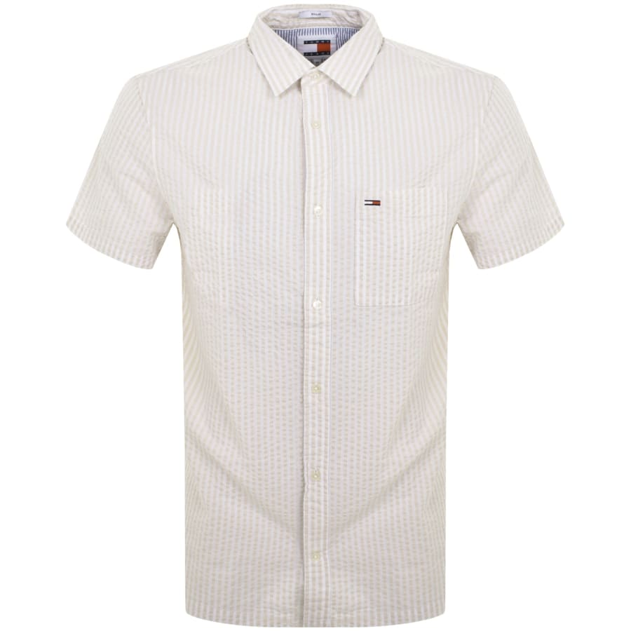 Tommy Jeans Seersucker Stripe Shirt White